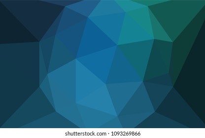 Light Blue, Green vector abstract mosaic background. Glitter abstract illustration with an elegant triangles. Pattern for a brand book's backdrop.