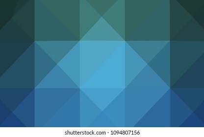 Light Blue, Green vector abstract polygonal template. Creative geometric illustration in Origami style with gradient. A completely new design for your business.