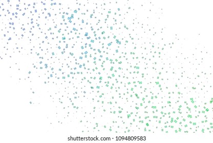 Light Blue, Green vector abstract colorful background, which consist of triangles. Pattern with colored triangles on white background.