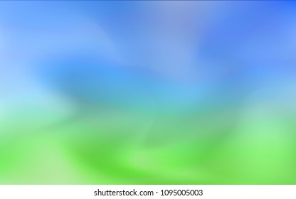 Light Blue, Green vector abstract blurred layout. A completely new color illustration in a vague style. A completely new design for your business.