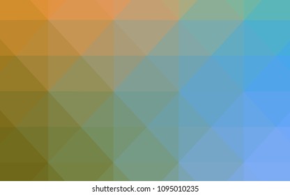 Light Blue, Green vector abstract polygonal template. Colorful illustration in polygonal style with gradient. The best triangular design for your business.