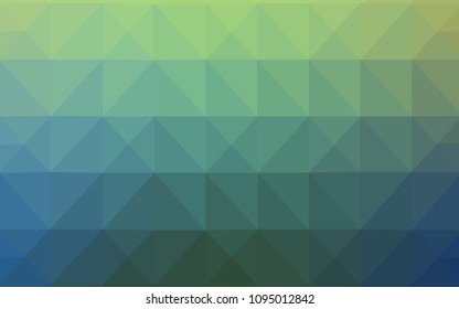 Light Blue, Green vector abstract mosaic pattern. Colorful abstract illustration with triangles. Triangular pattern for your business design.
