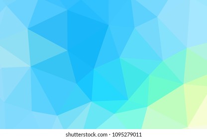 Light Blue, Green vector abstract mosaic backdrop. A completely new color illustration in a polygonal style. Textured pattern for your backgrounds.