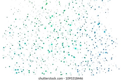 Light Blue, Green vector abstract textured polygonal background. Blurry rectangular design. The pattern with repeating rectangles can be used for background.