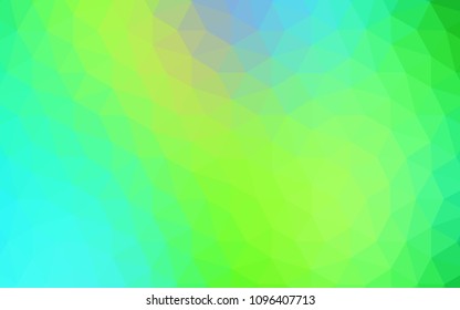 Light Blue, Green vector abstract mosaic pattern. Colorful abstract illustration with triangles. Textured pattern for your backgrounds.