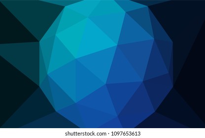 Light Blue, Green vector abstract polygonal template. Colorful abstract illustration with triangles. Completely new template for your banner.