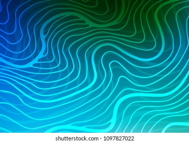 Light Blue, Green vector abstract doodle background. Doodles on blurred abstract background with gradient. The template can be used as a background for cell phones.
