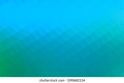 Light Blue, Green vector abstract mosaic background. An elegant bright illustration with gradient. A new texture for your design.