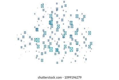 Light Blue, Green vector abstract colorful background, which consist of triangles. Pattern with colored triangles on white background.