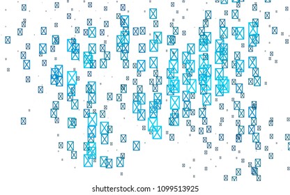 Light Blue, Green vector abstract colorful background, which consist of triangles. Pattern with colored triangles on white background.