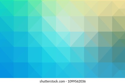 Light Blue, Green vector abstract polygonal background. Colorful illustration in abstract style with triangles. The best triangular design for your business.