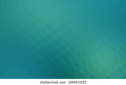 Light Blue, Green vector abstract mosaic template. A vague abstract illustration with gradient. The elegant pattern can be used as part of a brand book.