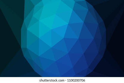Light Blue, Green vector abstract mosaic background with a diamond. A sample with polygonal shapes. Brand new design for your business.