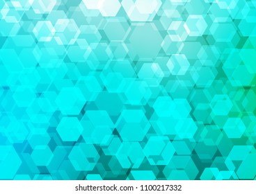 Light Blue, Green vector abstract mosaic background. A completely new color illustration in a vague style. The elegant pattern can be used as part of a brand book.