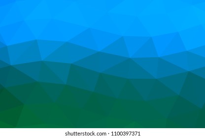 Light Blue, Green vector abstract mosaic abstract mosaic. A completely new color illustration in a vague style. A completely new design for your business.