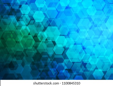 Light Blue, Green vector abstract polygonal background. Modern geometrical abstract illustration with gradient. The template can be used as a background for cell phones.