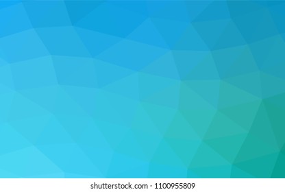 Light Blue, Green vector abstract polygonal background. Glitter abstract illustration with an elegant design. The template can be used as a background for cell phones.