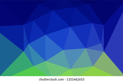 Light Blue, Green vector abstract polygonal background. Creative geometric illustration in Origami style with gradient. Best triangular design for your business.
