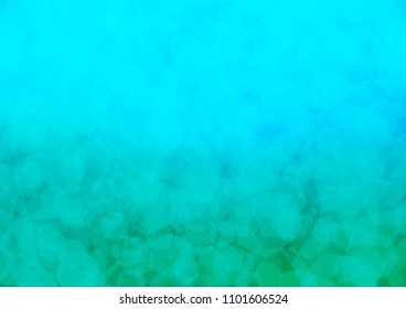 Light Blue, Green vector abstract mosaic background. Shining colored illustration in a Brand new style. hexagonal pattern for your business design.