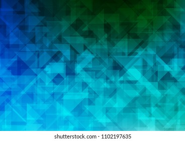Light Blue, Green vector abstract polygonal abstract polygonal. A completely new color illustration in a vague style. The textured pattern can be used for background.
