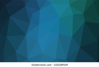 Light Blue, Green vector abstract polygonal background. Creative illustration in halftone style with gradient. The polygonal design can be used for your web site.