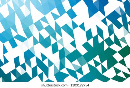 Light Blue, Green vector abstract polygonal background. Modern geometrical abstract illustration with gradient. The best triangular design for your business.