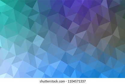 Light Blue, Green vector abstract polygonal template. Creative geometric illustration in Origami style with gradient. Polygonal design for your web site.