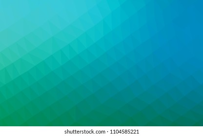 Light Blue, Green vector abstract polygonal cover. A completely new color illustration in a vague style. The elegant pattern can be used as part of a brand book.