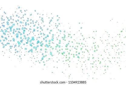 Light Blue, Green vector abstract colorful background, which consist of triangles. Pattern with colored triangles on white background.