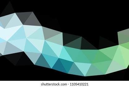 Light Blue, Green vector abstract polygonal abstract polygonal. An elegant bright illustration with gradient. The polygonal design can be used for your web site.