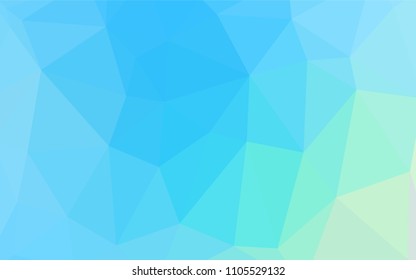 Light Blue, Green vector abstract mosaic pattern. Colorful abstract illustration with gradient. Brand-new style for your business design.