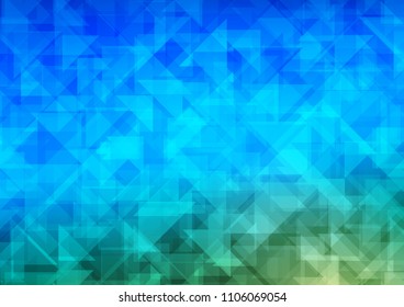 Light Blue, Green vector abstract mosaic abstract mosaic. Modern geometrical abstract illustration with gradient. Brand new style for your business design.