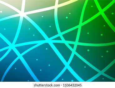 Light Blue, Green vector abstract doodle background. Sketchy hand drawn doodles on blurred background. A completely new design for your business.