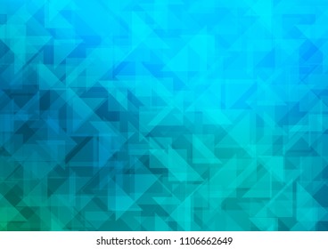 Light Blue, Green vector abstract mosaic backdrop. Colorful illustration in abstract style with gradient. The template can be used as a background for cell phones.