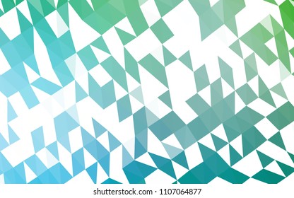 Light Blue, Green vector abstract mosaic template. A sample with polygonal shapes. A completely new design for your business.