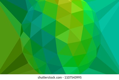 Light Blue, Green vector abstract mosaic pattern with a diamond. Colorful illustration with gradient. Completely new template for your banner.