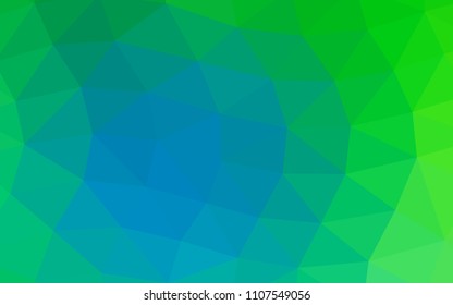 Light Blue, Green vector abstract mosaic abstract mosaic. Colorful illustration in abstract style with gradient. A completely new design for your business.