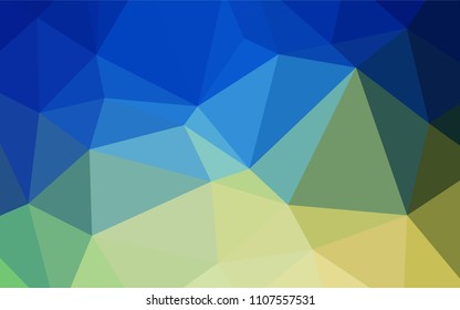 Light Blue, Green vector abstract polygonal background. Creative geometric illustration in Origami style with gradient. The template for cell phone's backgrounds.