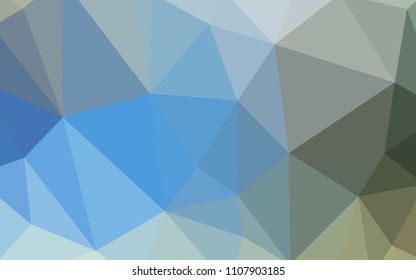 Light Blue, Green vector abstract polygonal template. Modern abstract illustration with triangles. New template for your brand book.