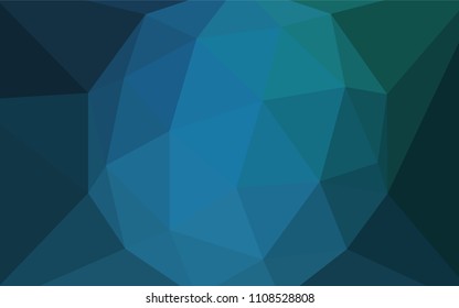 Light Blue, Green vector abstract mosaic pattern. Creative geometric illustration in Origami style with gradient. Template for cell phone's backgrounds.