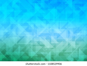 Light Blue, Green vector abstract mosaic backdrop. Glitter abstract illustration with an elegant design. A completely new template for your business design.