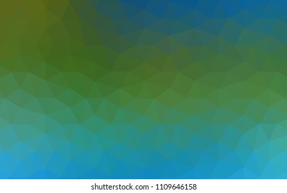 Light Blue, Green vector abstract polygonal background. Colorful illustration in abstract style with triangles. A completely new design for your leaflet.