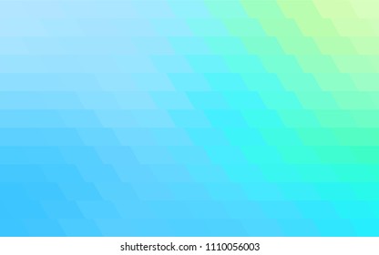 Light Blue, Green vector abstract textured polygonal background. Blurry rectangular design. The pattern with repeating rectangles can be used for background.