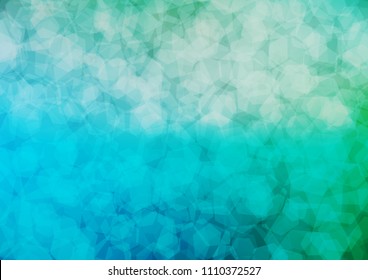 Light Blue, Green vector abstract polygonal background. Creative geometric illustration in Origami style with gradient. The completely new template can be used for your brand book.