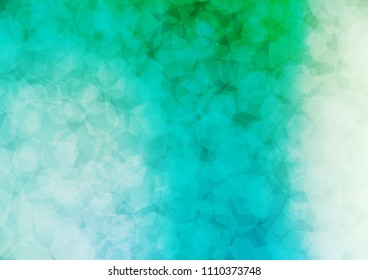 Light Blue, Green vector abstract polygonal background. Shining colored illustration in a Brand new style. A completely new template for your business design.