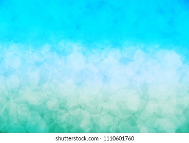Light Blue, Green vector abstract polygonal pattern. Geometric illustration in Origami style with gradient.  The completely new template can be used for your brand book.
