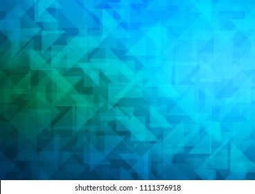 Light Blue, Green vector abstract mosaic background. Modern geometrical abstract illustration with gradient. The polygonal design can be used for your web site.
