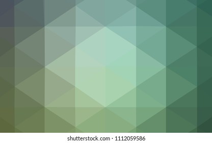 Light Blue, Green vector abstract mosaic pattern. Creative geometric illustration in Origami style with gradient. That new template can be used for your brand book.