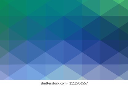 Light Blue, Green vector abstract polygonal template. Colorful illustration in polygonal style with gradient. Brand-new design for your business.