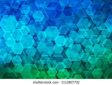 Light Blue, Green vector abstract mosaic pattern. Colorful illustration in abstract style with gradient. The template can be used as a background for cell phones.